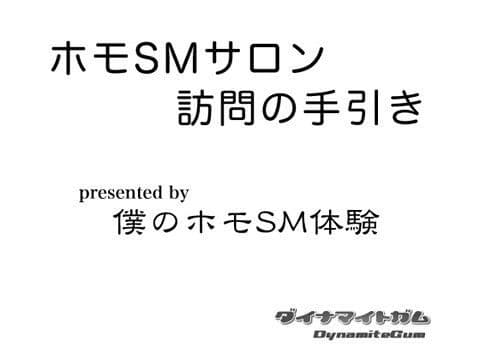 ホモSMサロン訪問の手引き