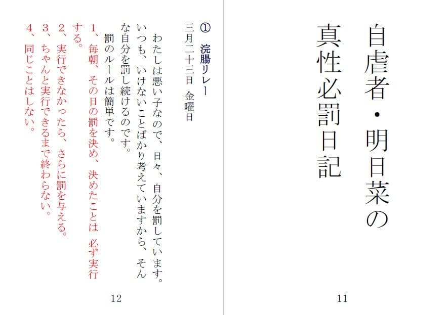 小説「堕ちる 明日菜編01」プラス サンプル 2