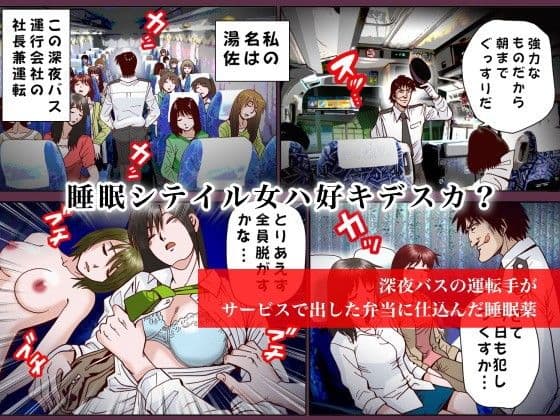 睡眠姦〜深夜バス編 サンプル 1