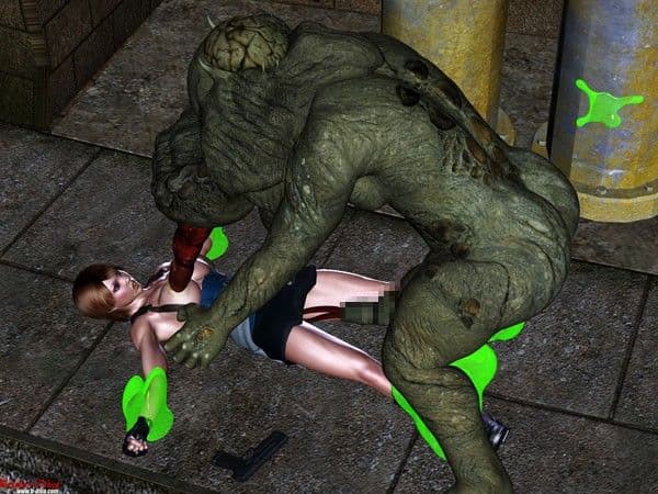 魔辱〜魔物に辱めを受けた女 サンプル 1