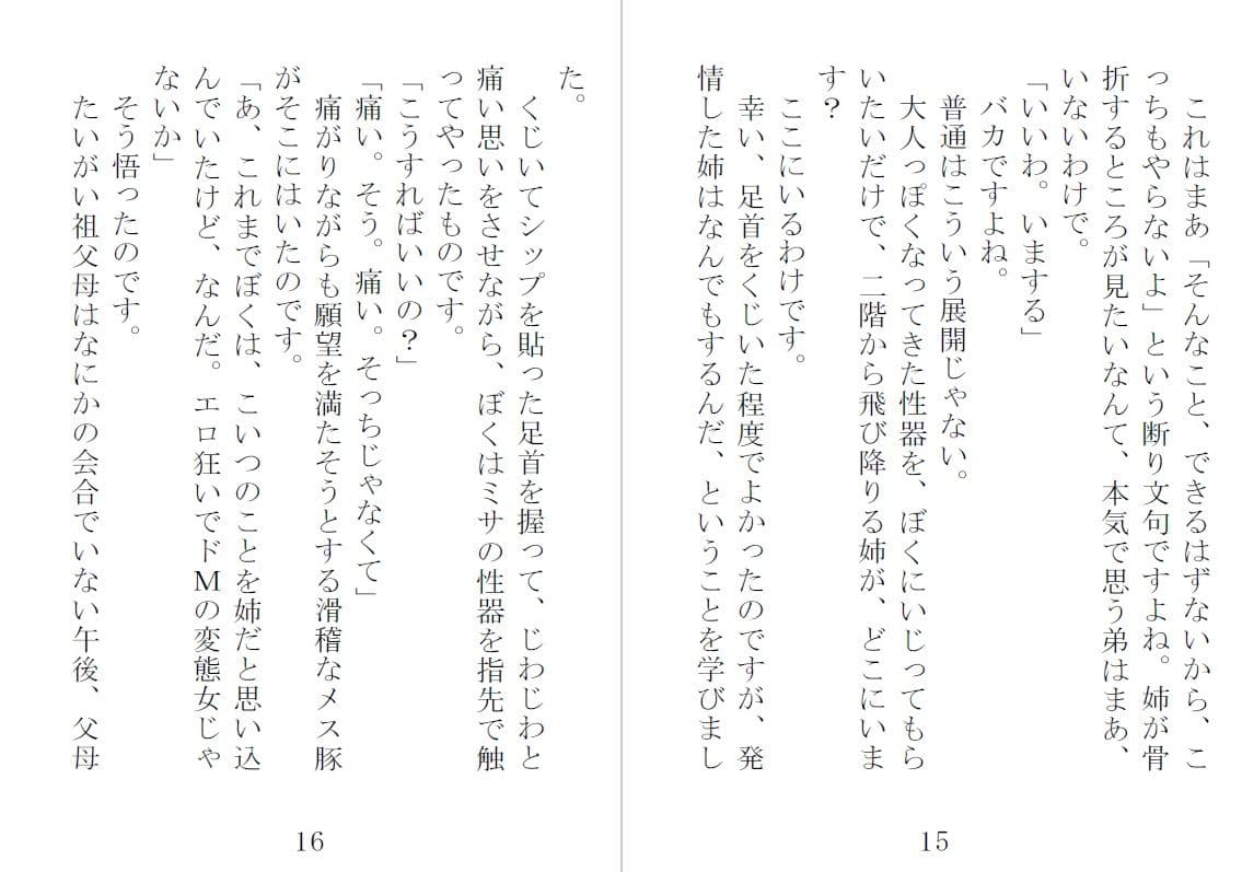 自虐姉 サンプル 3