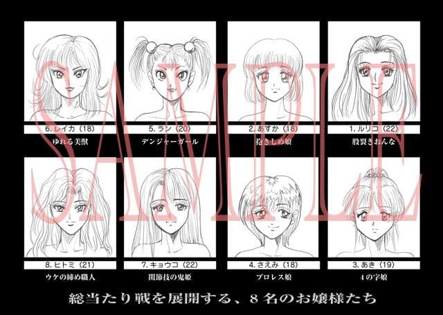萌えレス13 秘闘伝原画集 サンプル 1