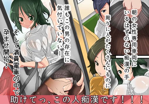 電車で孕ませマタニティ サンプル 1