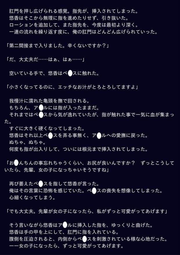 後輩の女の子にお尻を開発される サンプル 1