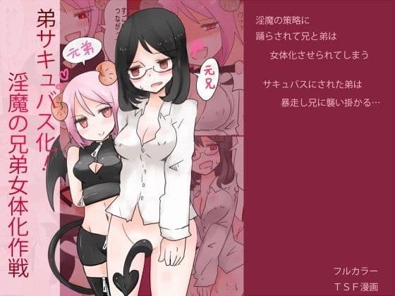 弟サキュバス化！淫魔の兄弟女体化作戦2