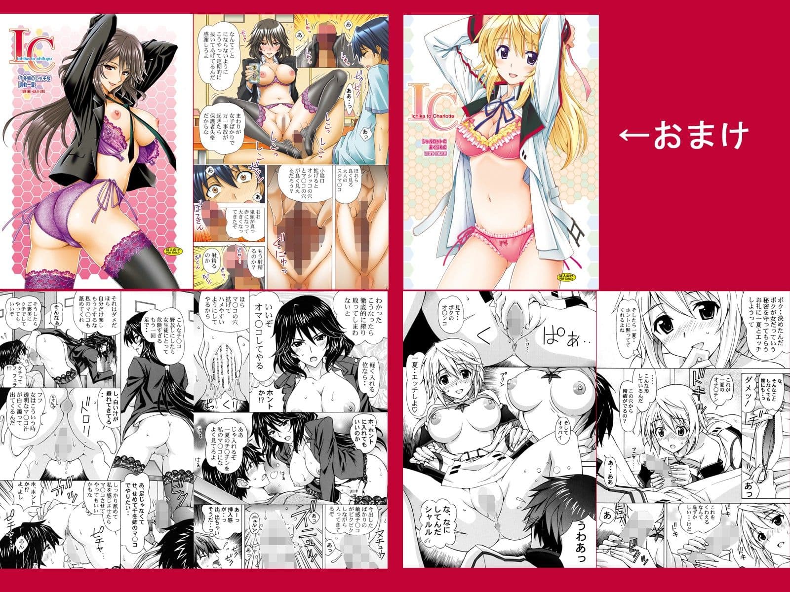 月見大福 ISヒロインシリーズ 3＋1冊セット サンプル 2