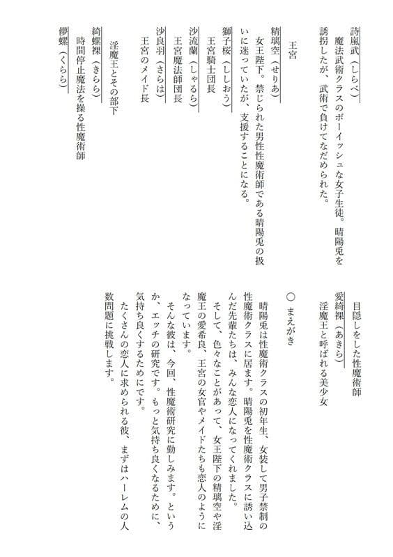 妖性少年の性魔術研究記〜身体で覚えるエッチな魔法〜 6 ハーレムの人数問題など サンプル 3