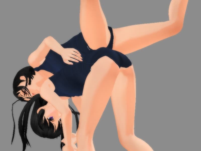 女子大最強をかけた競泳水着キャットファイト サンプル 3