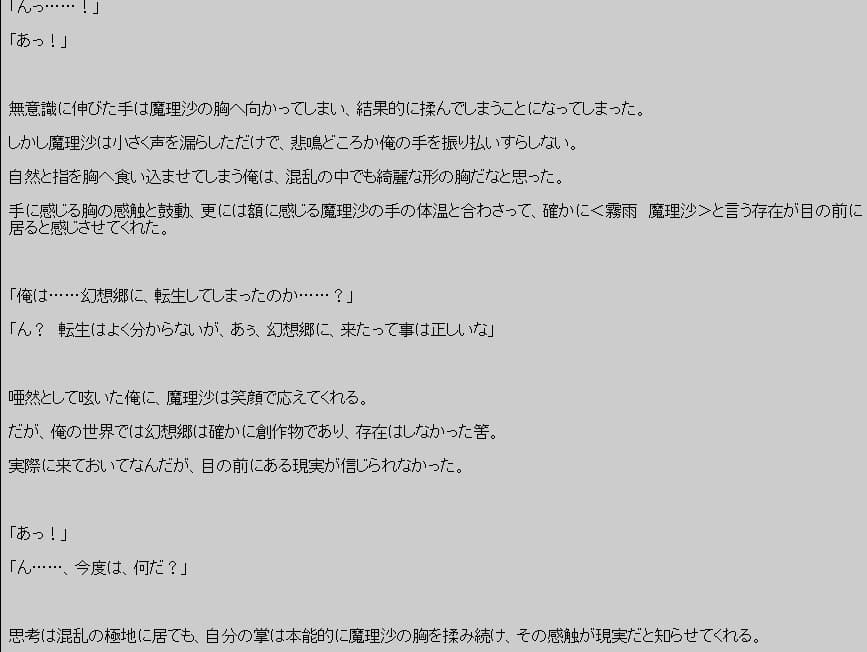 魔理沙＆シ〇タ サンプル 2