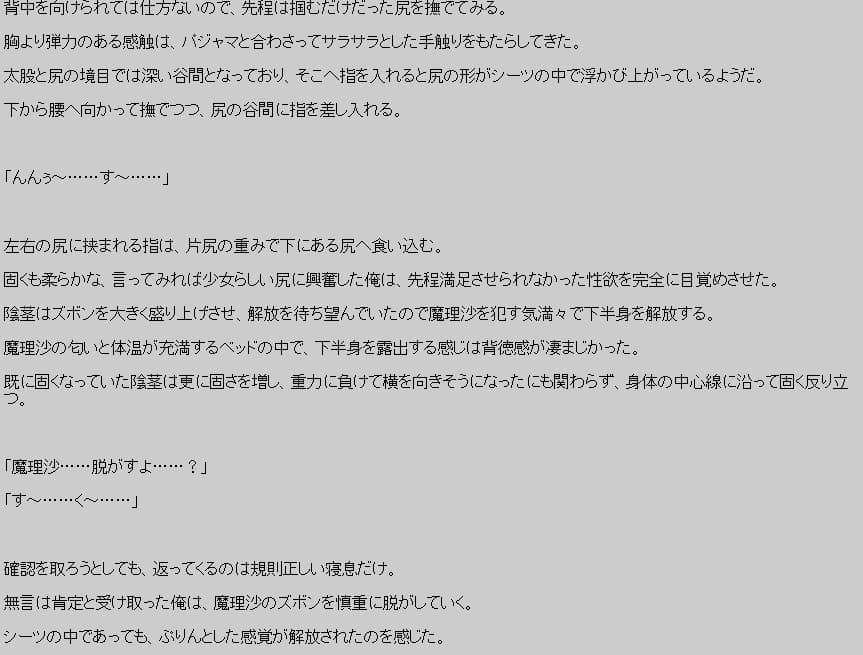 魔理沙＆シ〇タ サンプル 3