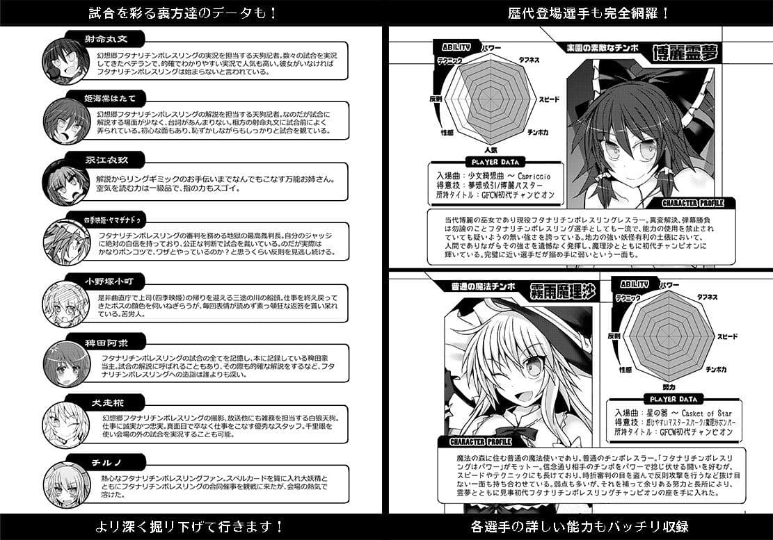 幻想郷フタナリチンポレスリング 5th Anniversary Memorial Book サンプル 3