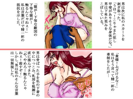 戦場で蹂躙される傲慢な女隊長 サンプル 2