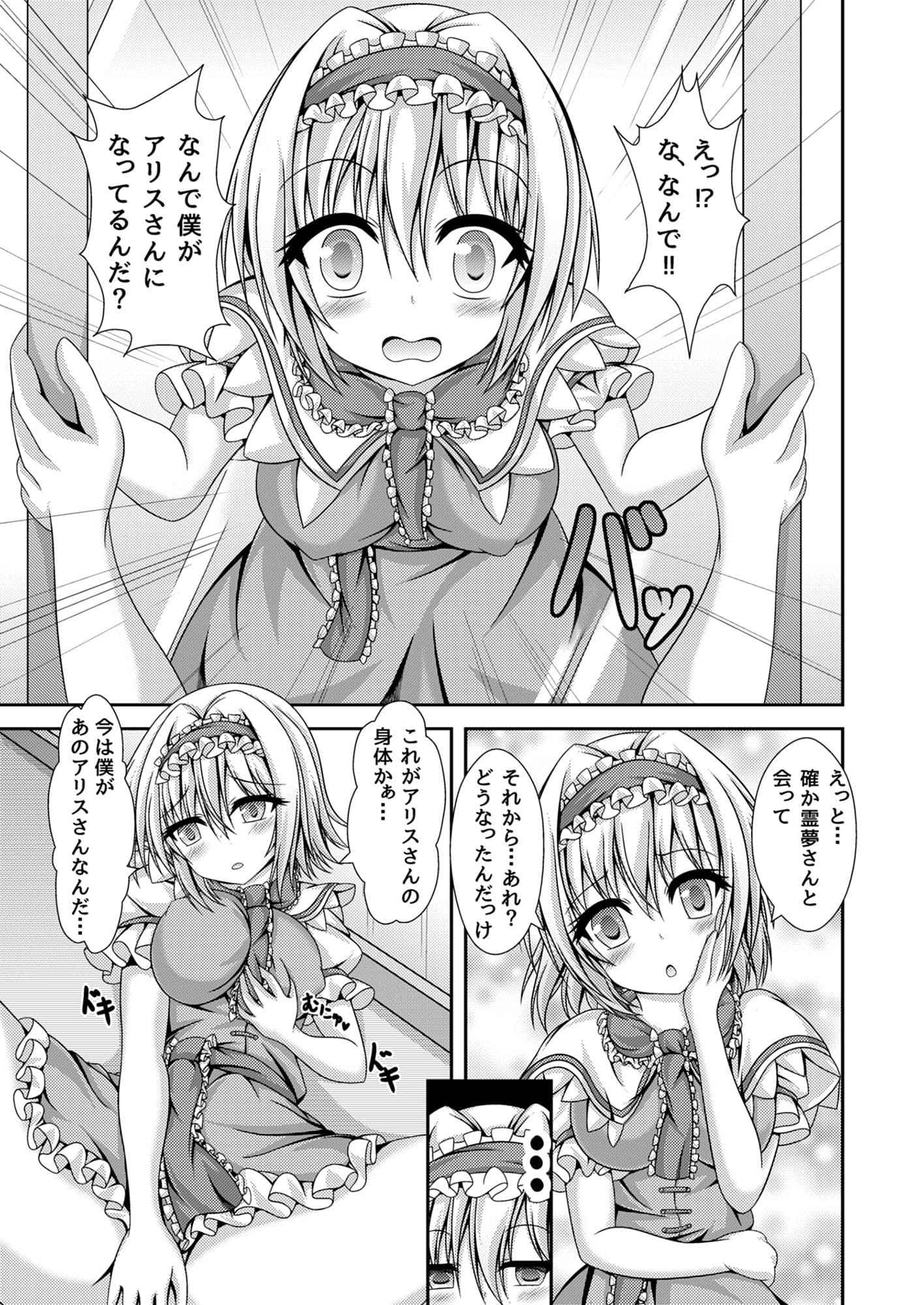 霊夢とアリスに憑依転生 サンプル 3