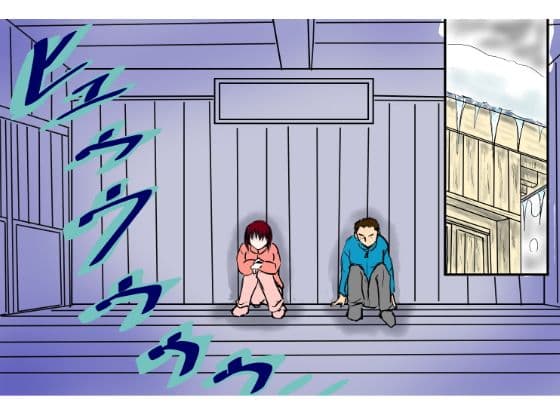 冬の山小屋、襲う男、襲われる女 サンプル 2