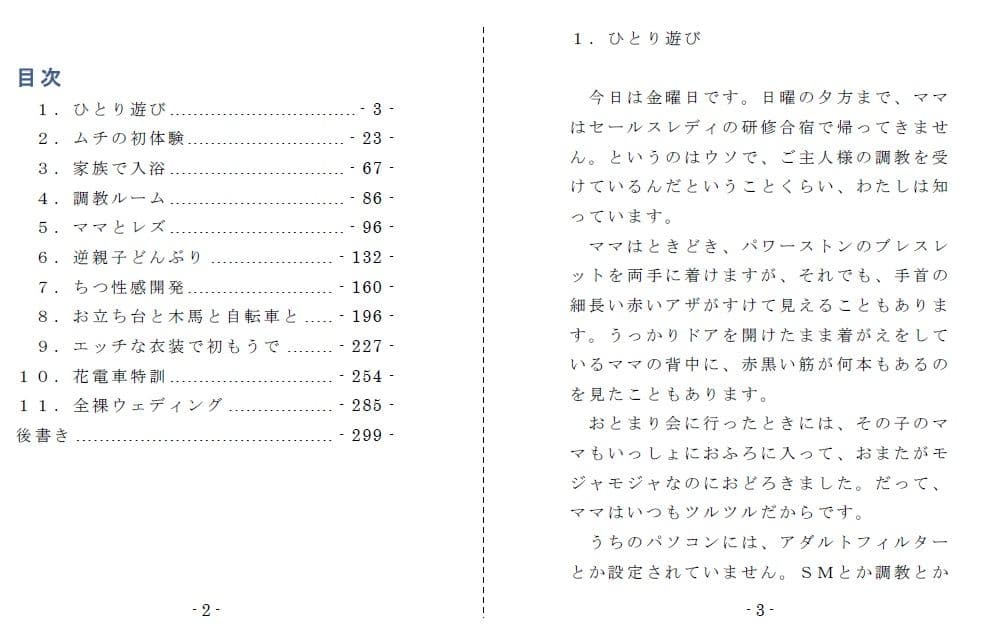 ママと歩む SlaveRoad サンプル 1