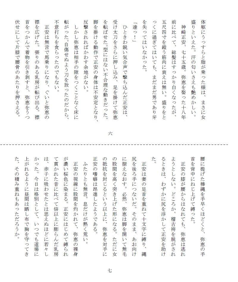 悲剣肌風 継承編 サンプル 3