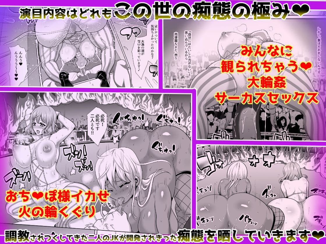 転落JK肉ビッチ〜どんなにエッチな演目をヤラされても大丈夫なとってもエッチな看板娘がいるサーカス小屋にようこそ〜 サンプル 3