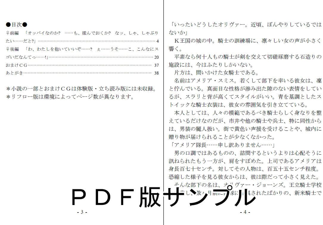 部下思いの女騎士は意外と流されやすい サンプル 3