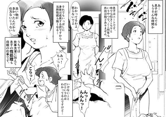 お母さんが内緒で引き篭もり息子の性処理をしている話。 サンプル 1
