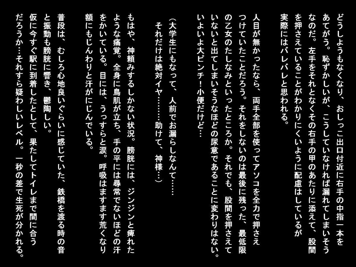 しこたまビール飲み終電とび乗った女子大生vs.尿意 サンプル 4