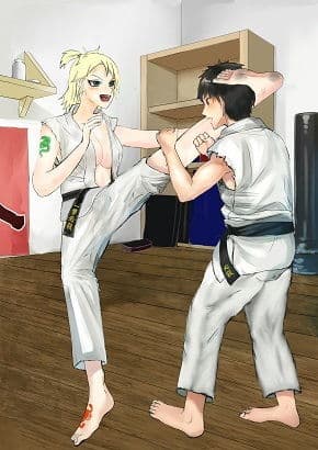 空手ラブストーリー5 沙羅先輩のハイキック！