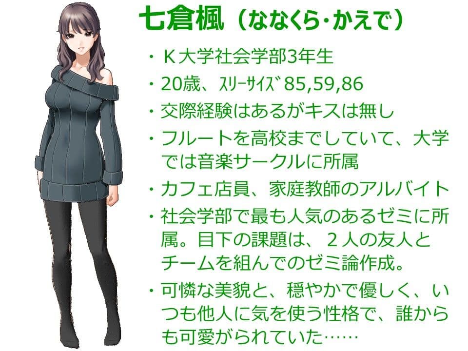 女子大生・楓 1 〜キャバクラ潜入編〜 サンプル 1