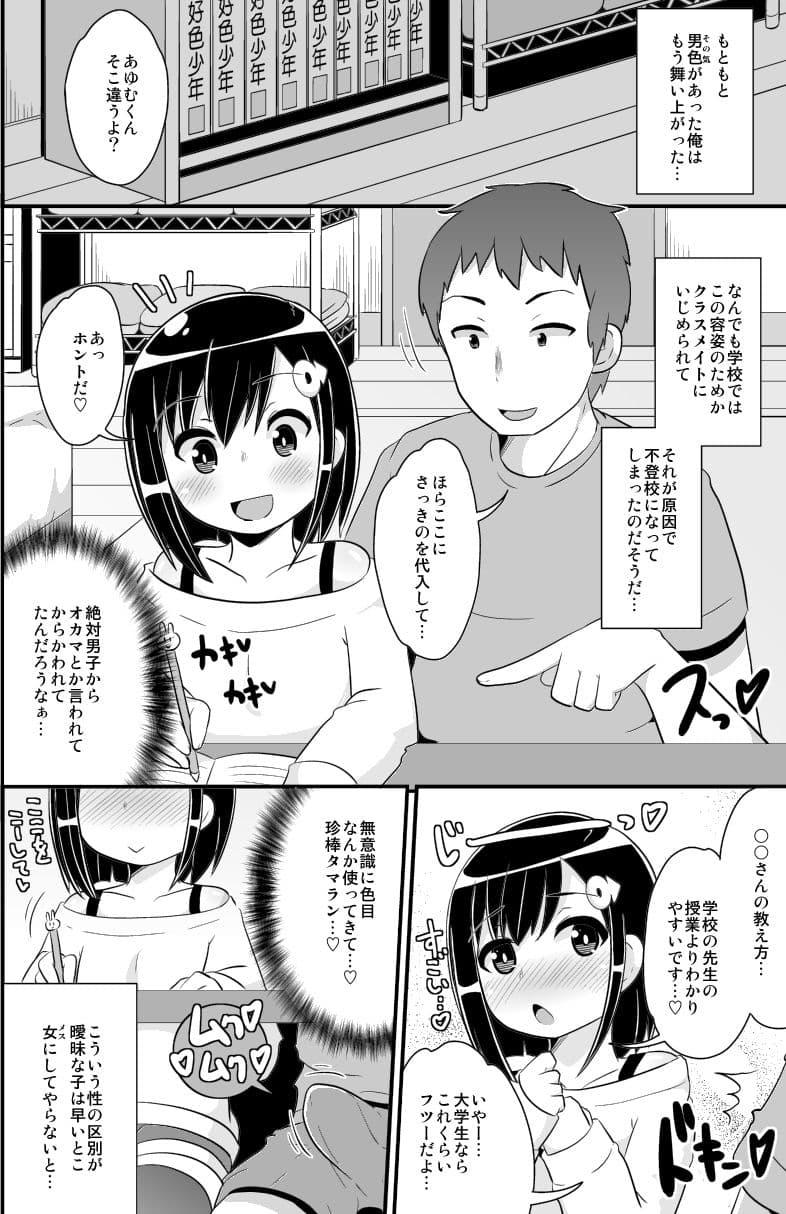 ナヨナヨ少年をホモセックス（コネコネ）で女（メス）にする本 サンプル 2