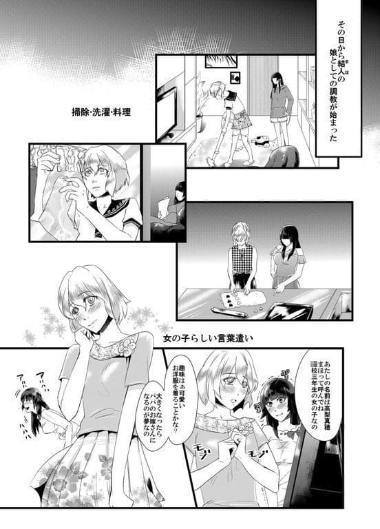 倒錯の躾け〜教え子達の娘にされた男性教師〜 サンプル 2