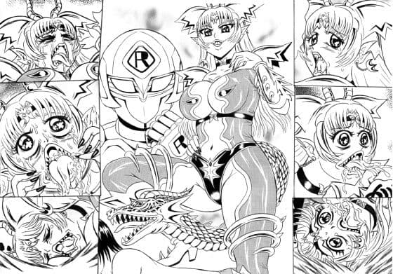 正義の超人、悪の女怪人を徹底制裁 -火弾怪人レディドラゴン悶絶-