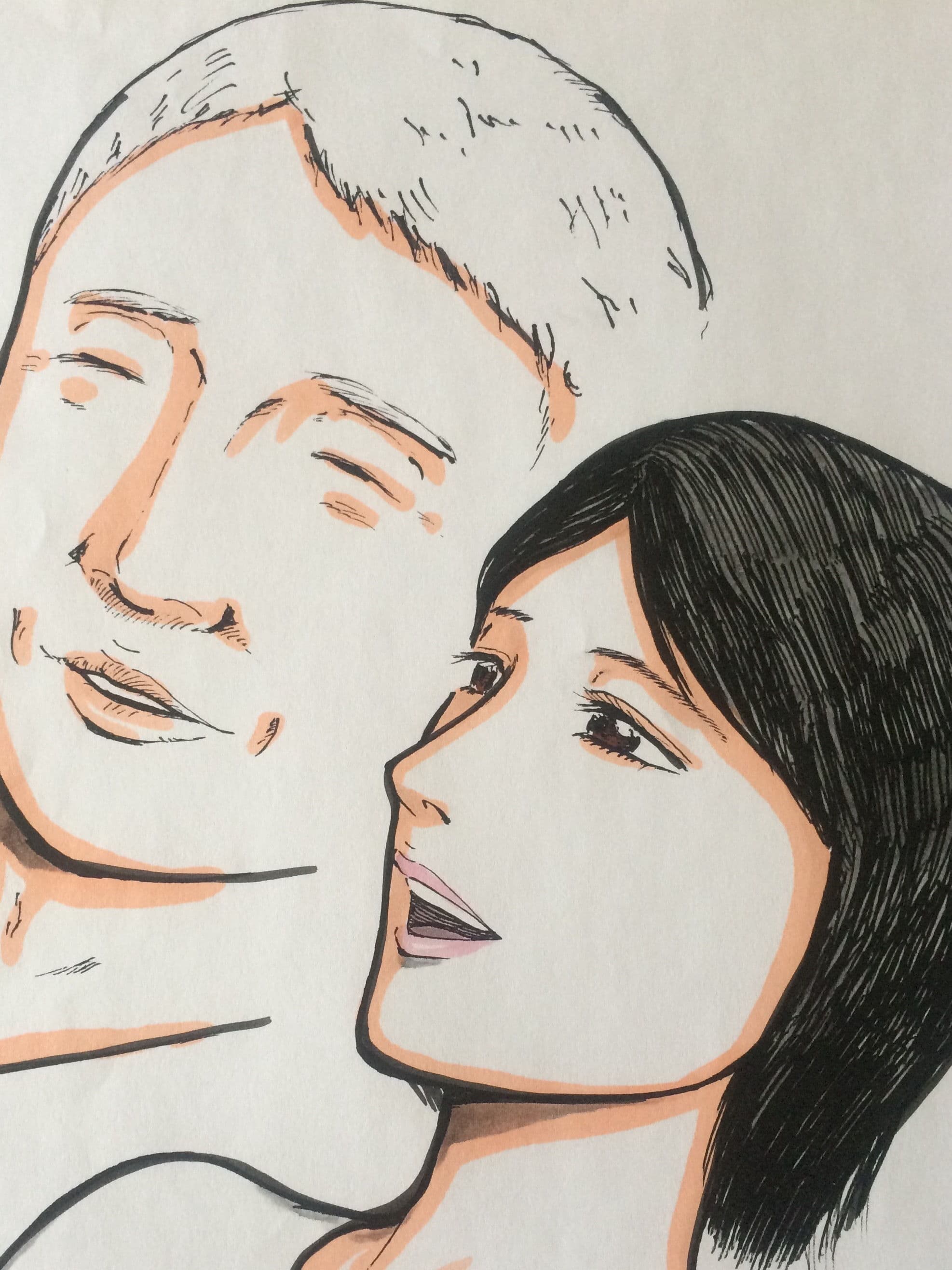 愛する夫と散歩する人妻へ向けられる邪な視線 サンプル 2