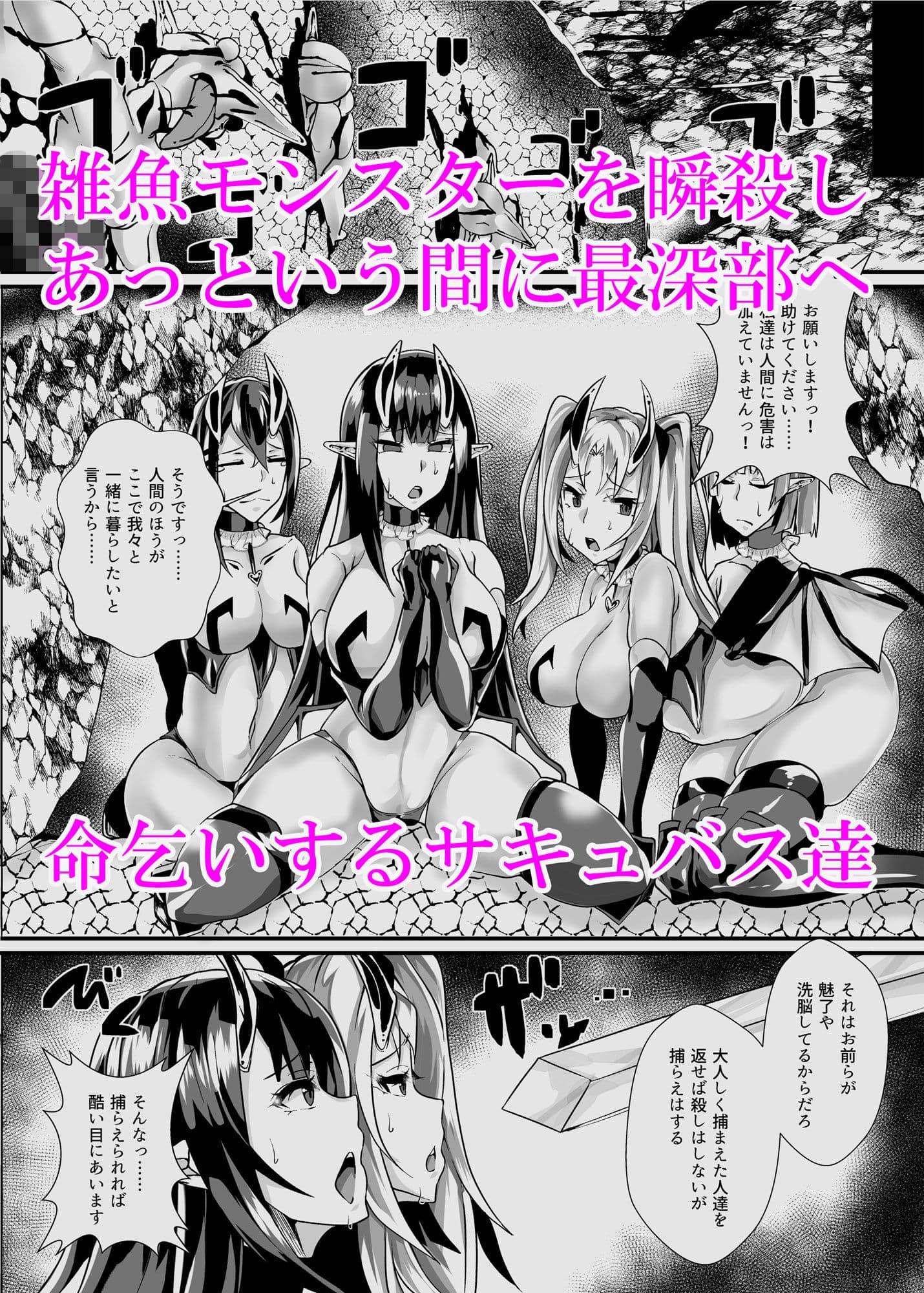 勇者VS雑魚サキュバス軍団 サンプル 2