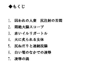 人妻弥英子 〜嗚咽の浣腸接待〜 サンプル 5