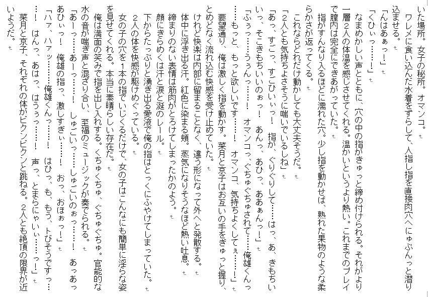 仲悪JKズに催●かけて好き放題〜水着羞恥プレイと強●百合〜 サンプル 4