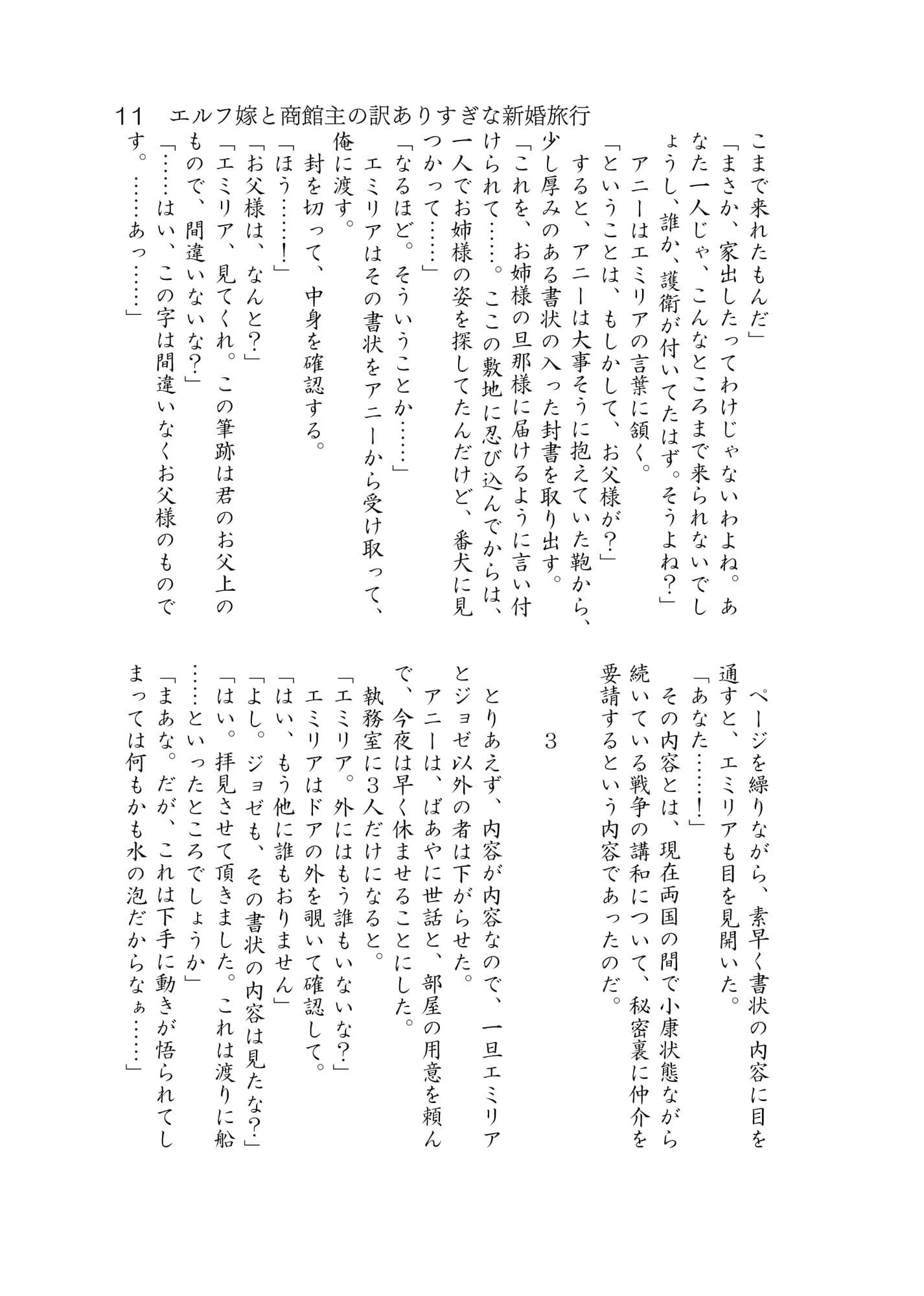エルフ嫁と商館主の訳ありすぎな新婚旅行 サンプル 5