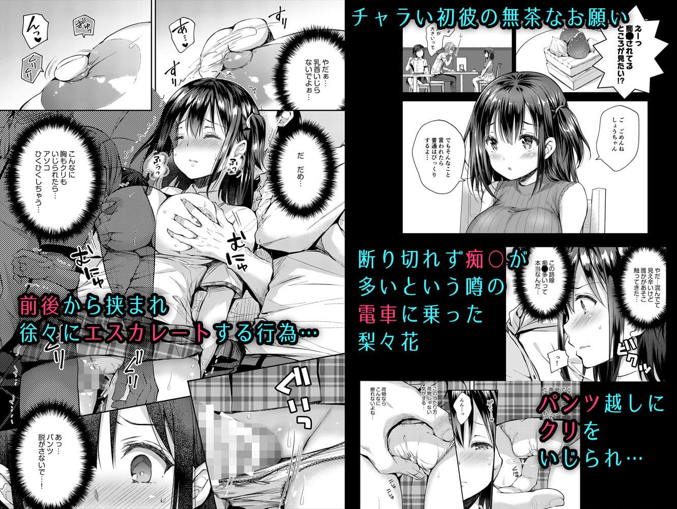 恥辱の痴●電車4〜彼氏にせがまれ痴●電車に乗った少女〜 サンプル 1