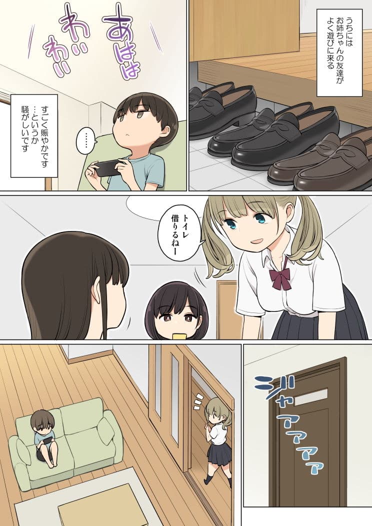 お姉ちゃんの友達がエッチな人ばかりだったから サンプル 1