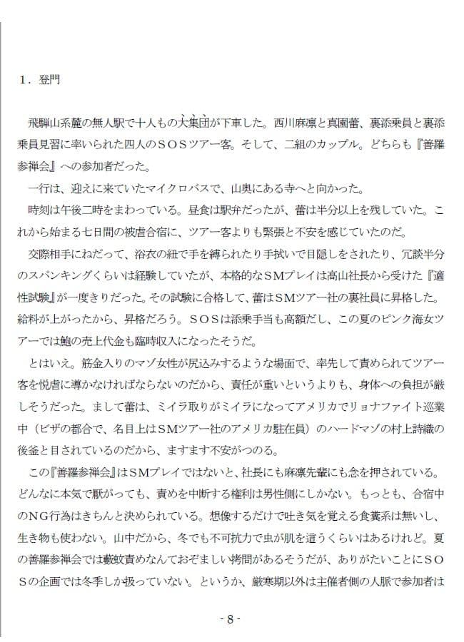 寒中座禅(転がし)修行 (EPISODE 5) サンプル 2