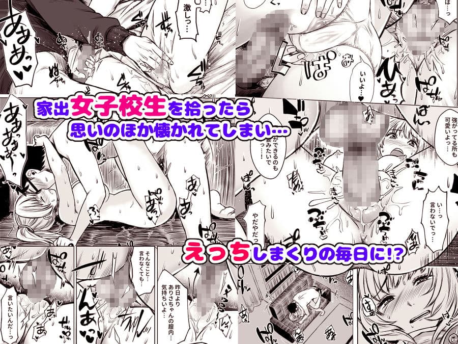 訳アリJK家出したギャルを飼ってみた結果！？ サンプル 1