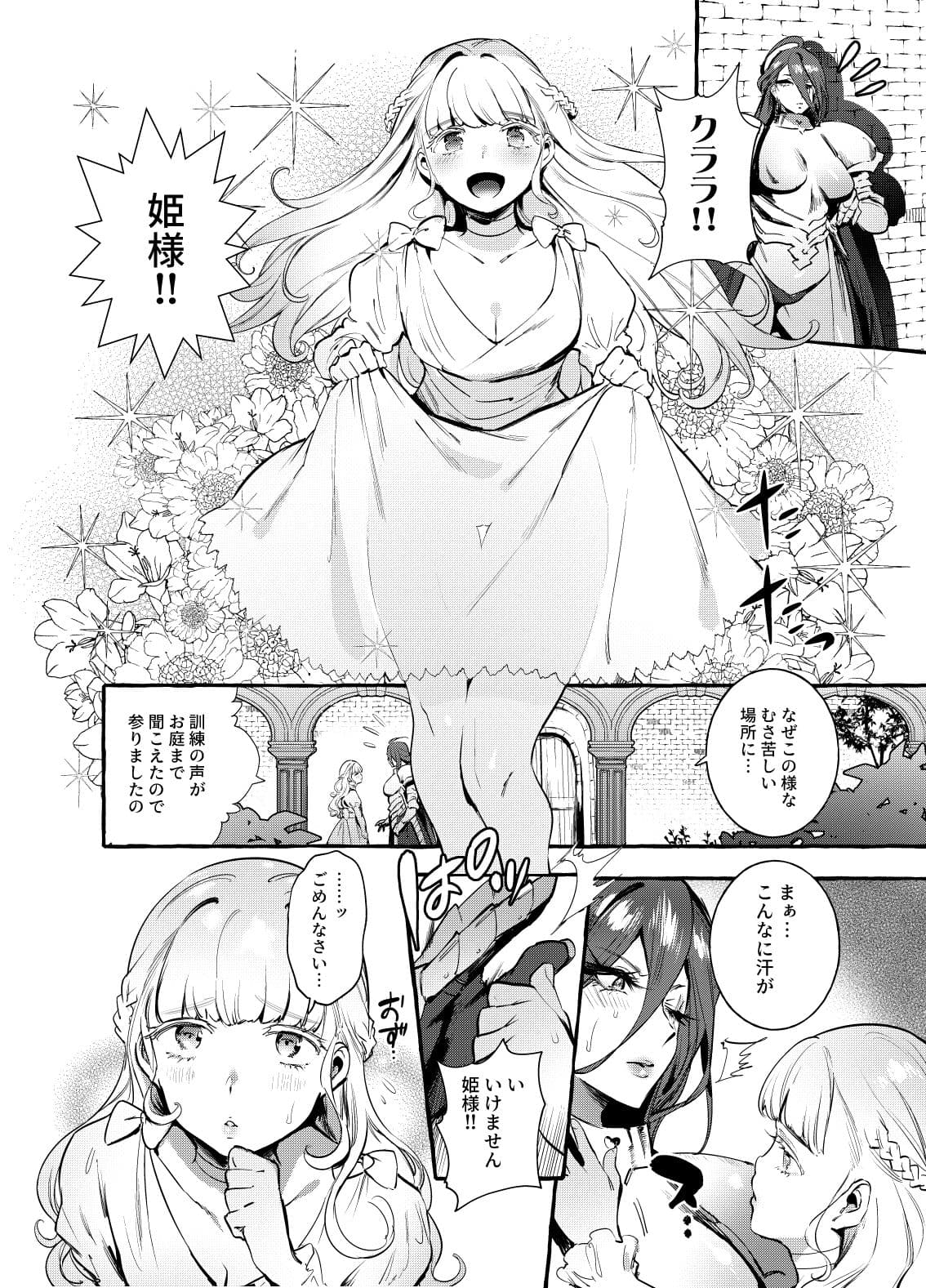 おちんぽ女騎士と処女姫 サンプル 2