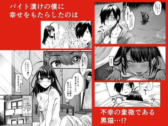 不幸の象徴の黒猫が俺に中出しセックスと幸せをもたらしてきた サンプル 1