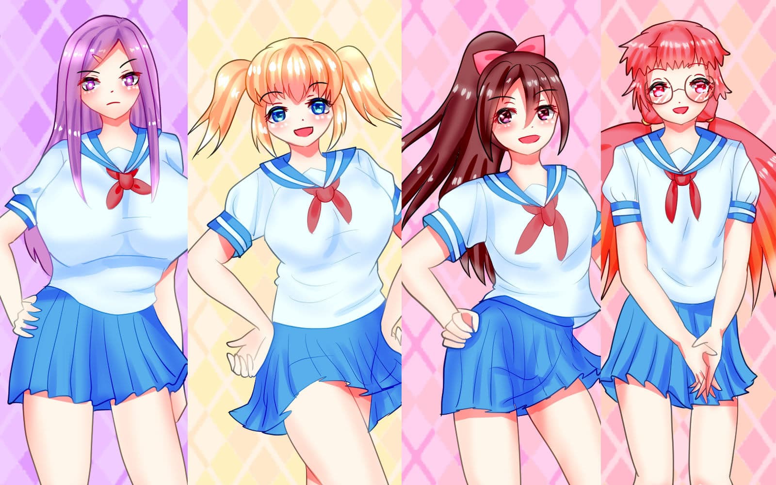 ふたなり巨乳先輩が後輩達を食い荒らすエロ漫画 サンプル 6