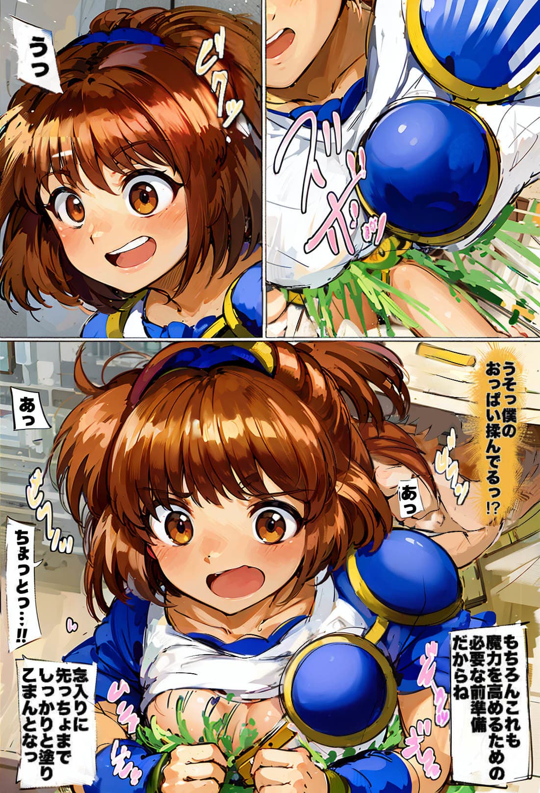 【リマスター版】ぷよ○よ 性事情を知らない-アルル・○ジャ -処女膜貫通- あやしい神父から性行為による魔術伝承 サンプル 5