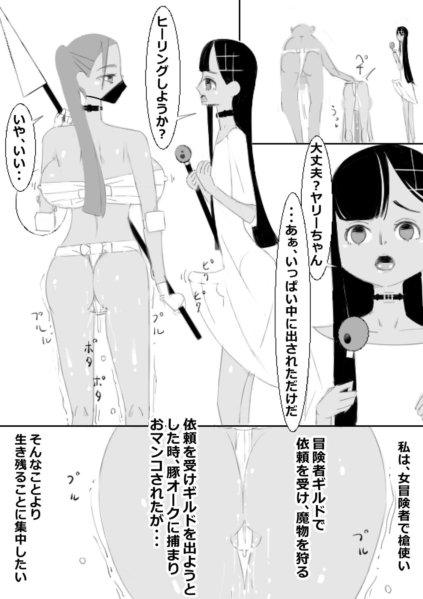 豚オークが支配する街の回復魔法中毒女冒険者の日常 サンプル 2