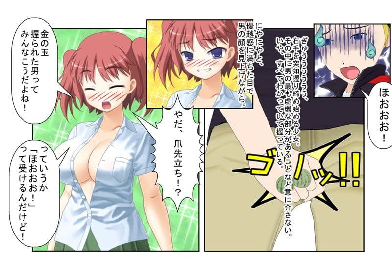 貴女の恨み晴らします……『格闘去勢少女』【玉責め】【竿折り】【短小言葉責め】【金的嘲笑】【ミックスファイト】 サンプル 1