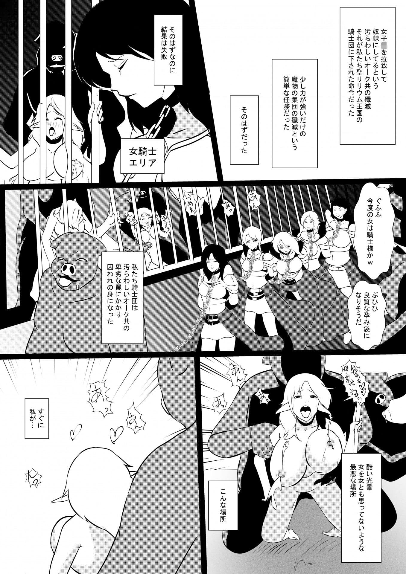 雌隷牧場〜堕ちた女騎士篇〜 サンプル 1