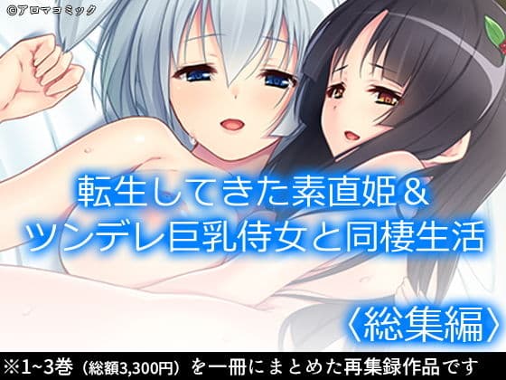 転生してきた素直姫＆ツンデレ巨乳侍女と同棲生活 ＜総集編＞