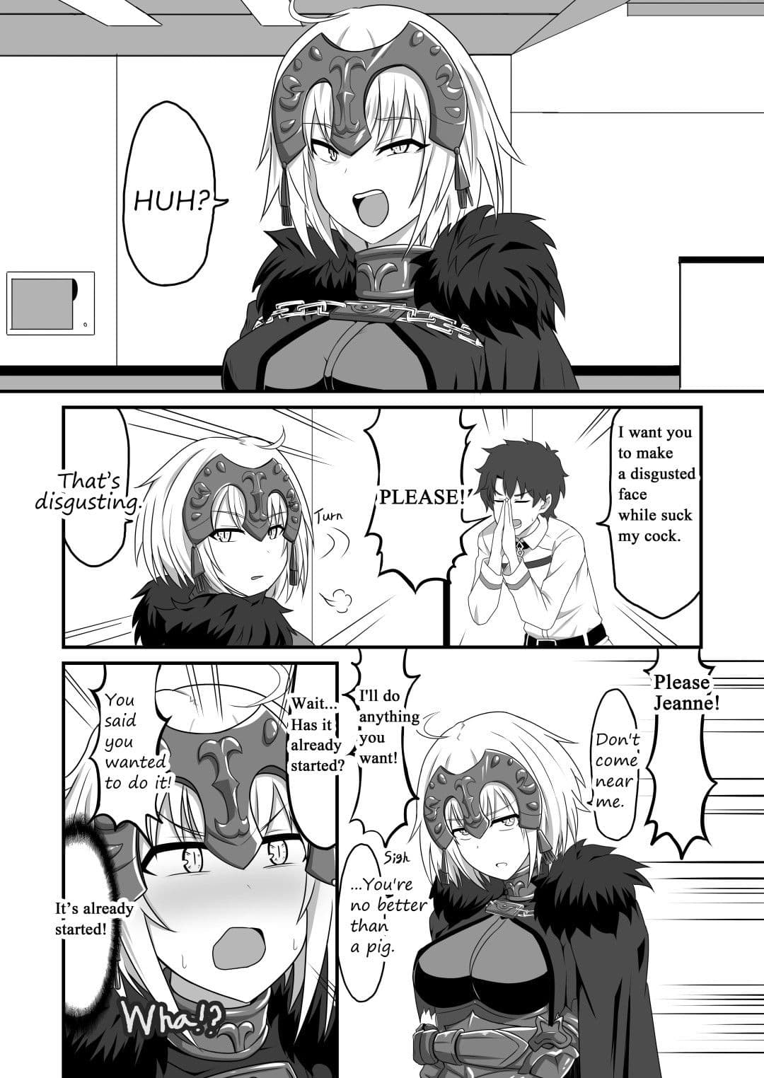 I want you to make a disgusted face while you suck my cock サンプル 1