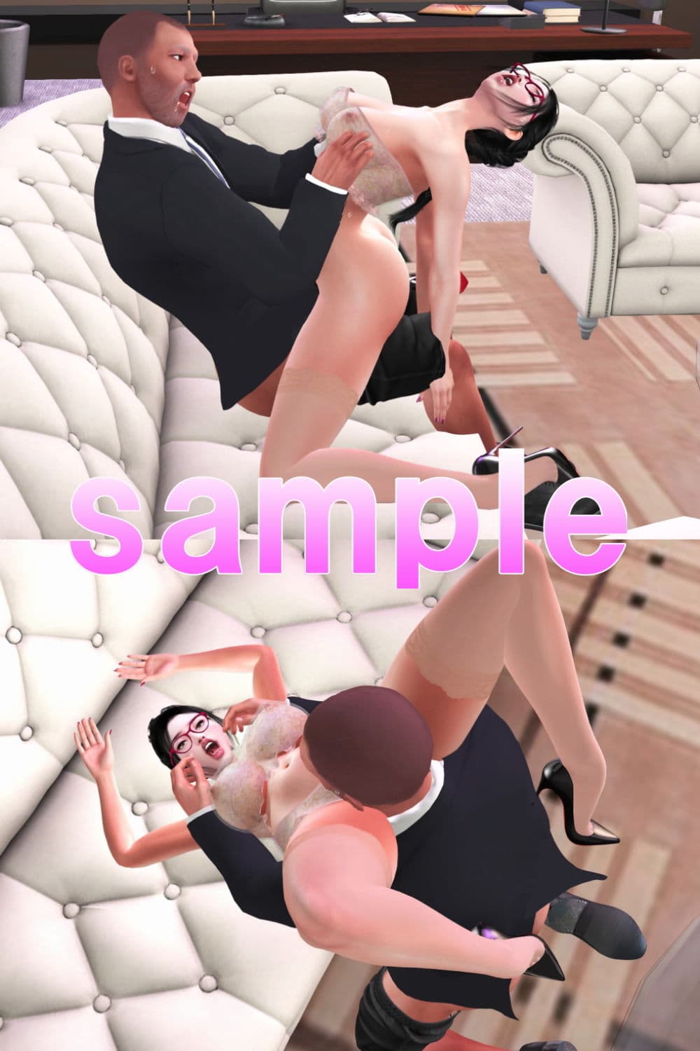 爆乳OLがセクハラ上司の餌食に！ サンプル 8