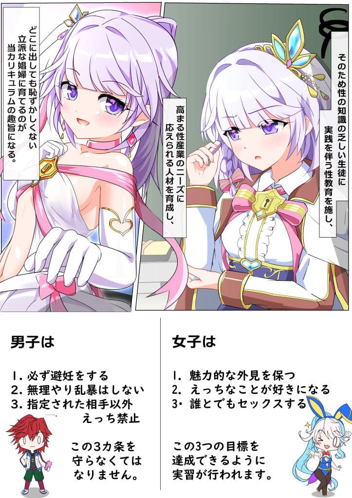 性行為実習のある学園生活 -前編- サンプル 3