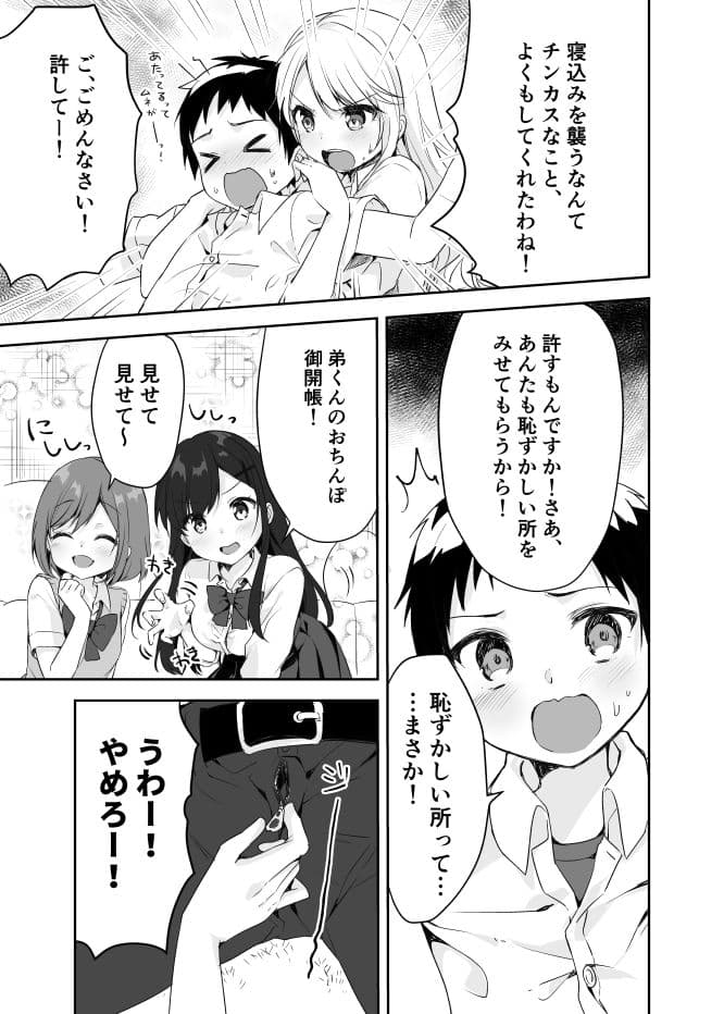 僕のお姉ちゃんと友達を眠らせて襲ってみたら返り討ちにあった サンプル 9